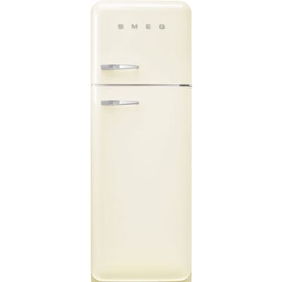 SMEG Koelkast Retro Vrijstaande ijskast Koelkast, Jaren 50, Dubbeldeurs, Vrijstaand , Positie scharnier: Rechts, Crème