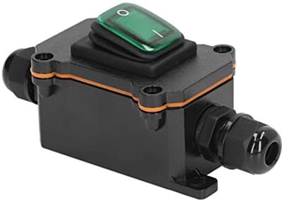Allecto - IP65 Waterdichte Snoerschakelaar - Inline Tuimelschakelaar - Eenvoudig te bedienen - Groente - Buitentoepassingen - Geschikt voor diverse...