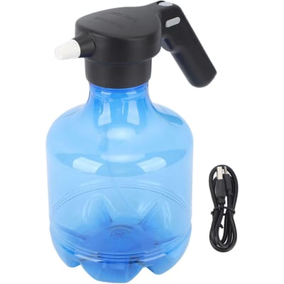 3L Elektrische Spuitfles Oplaadbaar Hoge Druk Reinigingsspuitbus voor Bloemen Water geven Tuin blauw