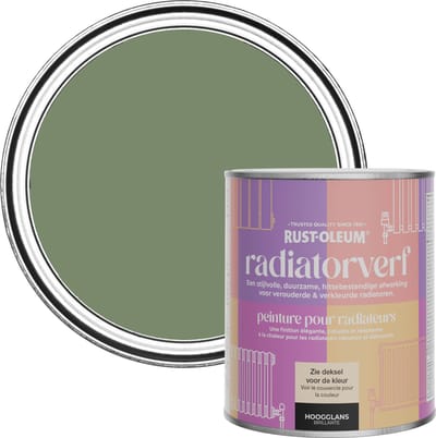 Rust-Oleum Groen Radiatorverf Hoogglans - Struikgewas 750ml