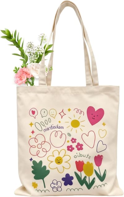 Multifunctionele Kawaii Canvas Tas voor Vrouwen - Ideaal Cadeau voor Moeders, Dochter, Vriendin en Collega's - Zipper Bag en Modeaccessoire