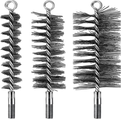 Solidchoice - Set van 3 Staaldraad Haardborstels voor Effectieve Reiniging