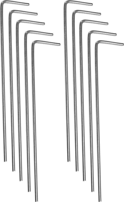 Springos Tentharingen - 10 Stuks - Staal - Extra Stevig - Grondpennen - 22 cm