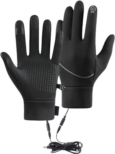 KZQ Elektrische Verwarmde Winterhandschoenen Voor Autorijden Fietsen En Buitenactiviteiten - 24 Cm Verwarmde Handschoen Met Handwarmer Voor Mannen Vrouwen En Sporters - Verwarmde Handschoenen Voor Koud Weer