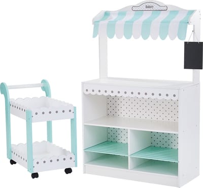 Teamson Kids Bakkerij - Kinderspeelgoed - Rollenspel Speelgoed - Wit/Mintgroen