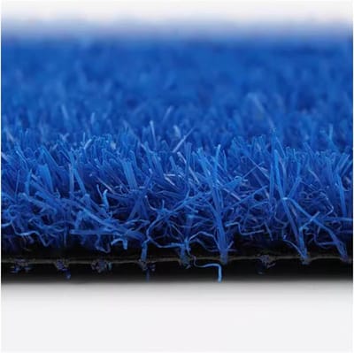 Kunstgrasmat - Synthetisch gazon - Buitenruimte verfraaien - Met drainagegaten - 119 x 149 cm - Blauw