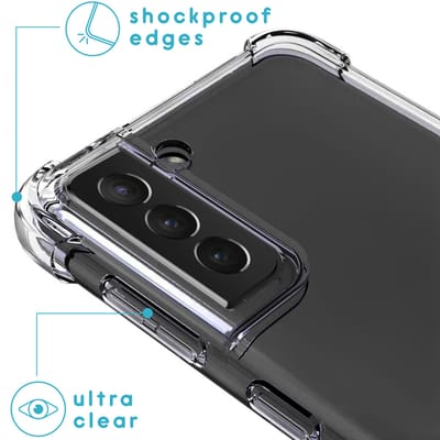 imoshion Hoesje - Geschikt voor Samsung Galaxy S21 Plus - Backcover met koord - Zwart