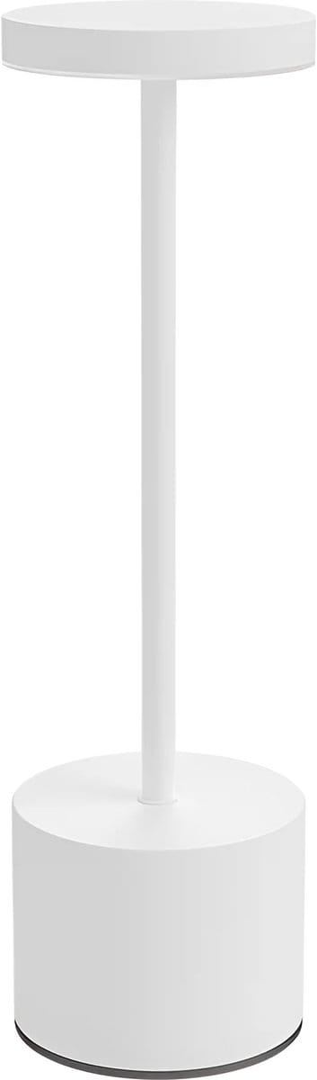 LED Tafellamp Draadloos Oplaadbaar - Kingtron Zentor - Aanpasbare Lichtkleur 3000K-4000K-6500K - Spatwaterdicht IP44 - USB-C - Wit