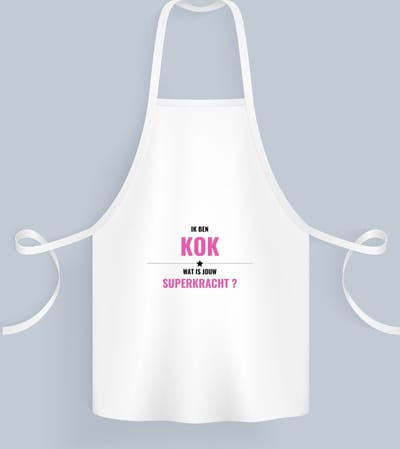 Akyol - ik ben kok wat is jouw superkracht? Keukenschort - Kok - iemand die goed kan koken - mensen die kok zijn - kook liefhebbers - verjaardagscadeau - verjaardag - cadeau - kado - geschenk - gift - 82 bij 71 cm