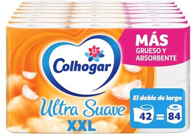 Zacht Toiletpapier XXL - 42 Extra Grote Rollen, 2-Laags, 100% Parfumvrij, Wit