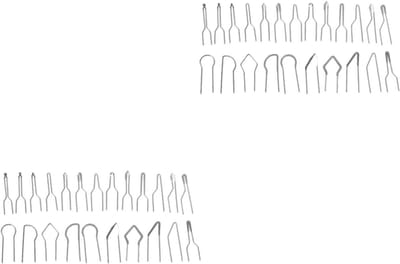 Draad Tips Set - Vervangende Mondstukken - Creatief Houtsnijden - Duurzaam IJzer Materiaal - 46 Stuks - Zwart