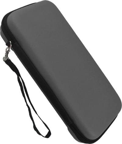 Hoesje Geschikt voor Nintendo Switch Hoes Bescherm Case Hardcover Met Polsbandje - Hoes Geschikt voor Nintendo Switch Case - Grijs