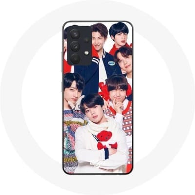 Coque pour Samsung Galaxy A13 5G BTS Affiche Memebers Cadeau de Noël 2023