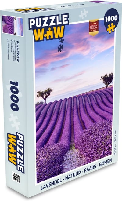 Puzzel Lavendel - Natuur - Paars - Bomen - Bloemen - Legpuzzel - Puzzel 1000 stukjes volwassenen