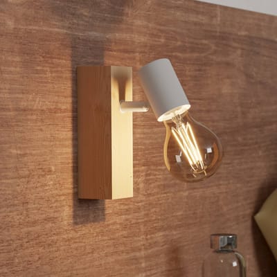 EGLO Townshend 3 Spot - 1 lichts - E27 - Bruin|Wit