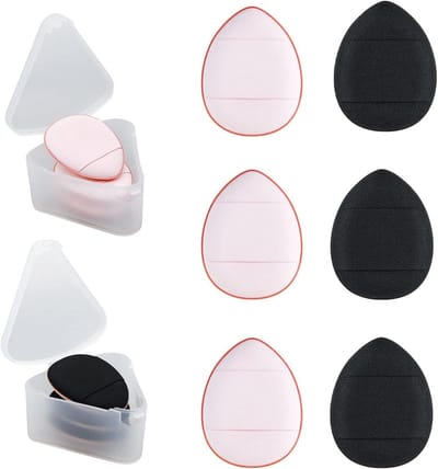 Dailygoods- Make-upspons 6 stuks - Druppelvormige Make-upsponzen - Herbruikbaar - Nat/Droog Make-upgereedschap - Cosmetische Spons - Voor Foundation/Concealer - Make-up Spons