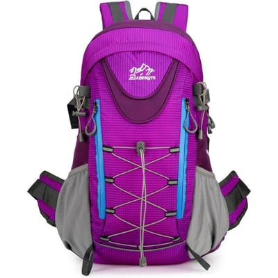 Waterdichte Kampeerrugzak Outdoor Reizen Wandelen Trekking Klimmen Fietsen Schoudertas Groot Dames Heren Sport Laptop Rugzak purple