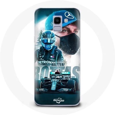 Case voor Samsung Galaxy A6 2018 Formule 1 Valtteri Bottas Finse coureur