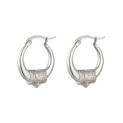 Bijoutheek Oorringen Bali Indian Vibes Small Zilver 0289789-118
