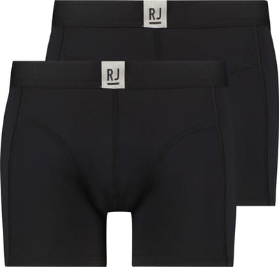 RJ Pure Color 2-Pck Heren Boxer Jort Zwart S