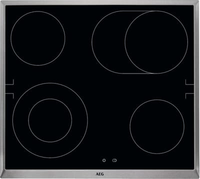 Elektrische Kookplaat - Glaskeramiek Fornuis - Snel Koken - Optifix Installatie - 57.6 x 51.6 cm - Zwart