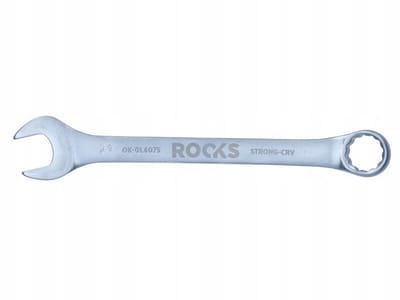 ROOKS ringsleutel 21 mm, 31CrV3 staal, dubbel chroom, DIN 3113A