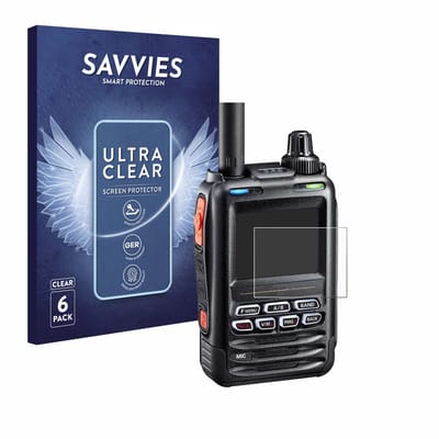 Savvies - Screenprotector voor Yaesu FT-5DE/DR - Folie Beschermfolie transparant 6 Stuks