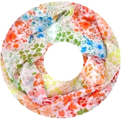Dunne Colsjaal - Print - Oranje - 80 x 50 cm (20235#)