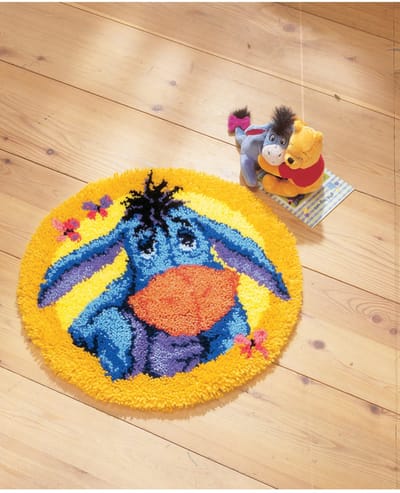 Vervaco - Knoopvormtapijt kit - Disney Eeyore - PN-0014706 - Borduren - Borduurpakket - Borduurpakket volwassenen - Borduurpakket kind
