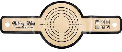 Dailygoods- Siliconen Bakmat - 100% Food-Grade Siliconen - Hittebestendig tot 249°C - Duurzaam - Multifunctioneel - Zwart met Glasvezelkern - Broodbakmat