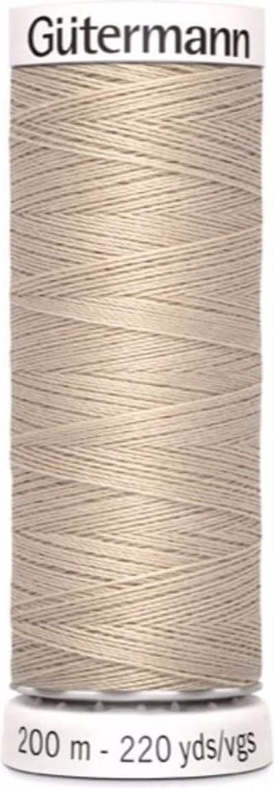 Gütermann Alles Naaigaren, Beige  Nr. 722, 200 meter, Per stuk.