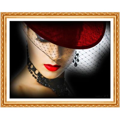 Diamant schilderij diamant borduurwerk mensen 5d diy diamant schilderij volledige ronde diamant schilderij 20X30CM brown
