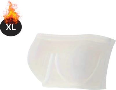 Bovista BH Zonder Beugel - Zonder Bandjes - Push-up Bh's - Comfort Beha - Comfortabel - Sterk - Wit - Maat XL