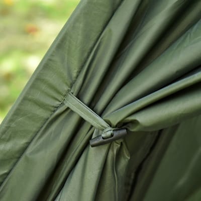 Wishdor - Kampeerbedset Voor 2 Personen - Met Tent En Luchtmatras - Voor Kamperen - Oxfordstof - Groen