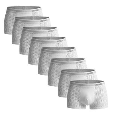 BOXR Boxershort Heren 8 Pack - Bamboe Ondergoed Heren - Duurzaam & Ademend - Zijdezacht - Perfecte Pasvorm - Ondergoed Heren - Onderbroeken Heren - Ideaal voor Dagelijks Gebruik & Sport - Maat XL