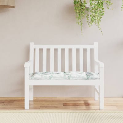 vidaXL - Tuinbankkussen - 100x50x7 - cm - oxford - stof - bladpatroon