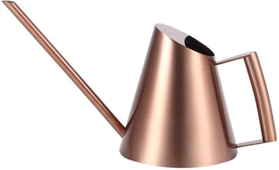 Dailygoody - Bronzen lange uitloop gieter - Plant gieter - 1500 ml - Waterkoker voor binnen en buiten - Tuin en bloemen - Perfect voor groene planten