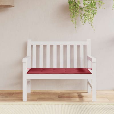 vidaXL - Tuinbankkussen - 120x50x3 - cm - oxford - stof - wijnrood