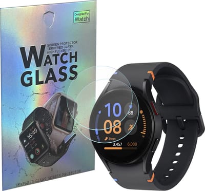 Screenprotector voor Samsung Galaxy Watch FE 40mm - 2 stuks Beschermglas Smartwatch van glas Transparante glazen schermbeschermfolie