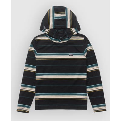 Salty Crew Seaway Uv Hoodie Kids Lycra met lange mouwen zwart