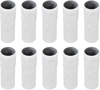 Dailygoods - E14 kaarsenhouders - decoratieve verlichting - eenvoudig te installeren - wit - ideaal voor kroonluchters - geschikt voor doe-het-zelf