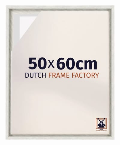 Baklijst 50x60 cm - White Wash - Geschikt voor Canvasdoek - MDF Baklijst Lausanne