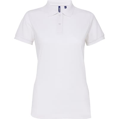 Asquith & Fox Dames/dames Performance Blend Poloshirt met korte mouwen (Wit)
