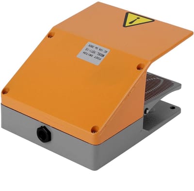 Dailygoody - Heavy Duty Voetschakelaar - Betrouwbaar - Extra Zwaar - Elektrische Voeding - Machine - Stroomvoorziening - Zwart - Dubbele Schakelaar