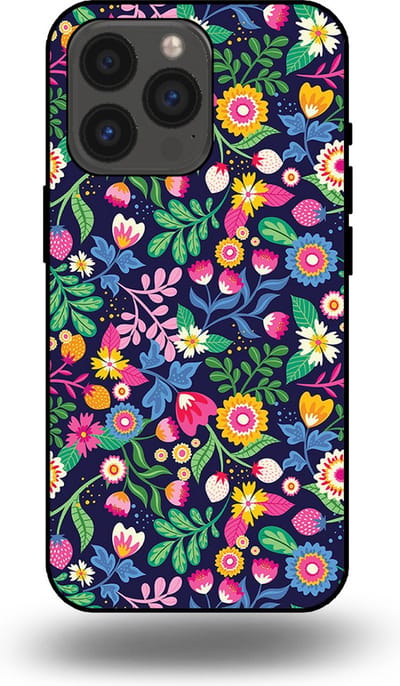 Smartphonica Telefoonhoesje geschikt voor iPhone 13 Pro met bloemen opdruk - TPU backcover case flower design geschikt voor iPhone 13 Pro