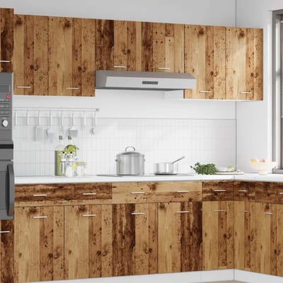 vidaXL - Bovenkast - Lyon - 40x31x60 - cm - bewerkt - hout - oud - houtkleurig