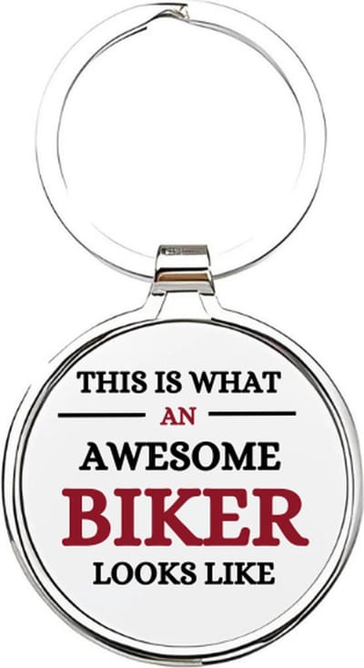 Akyol - this is what an awesome biker like Sleutelhanger - Fietsenmaker - fietsers - cadeau - sport sleutelhanger - sport - fiets - sleutelhanger voor wielrenners - etappes - fietsenmaker - sleutelhanger van een wielrenners - 4 x 7,5 CM