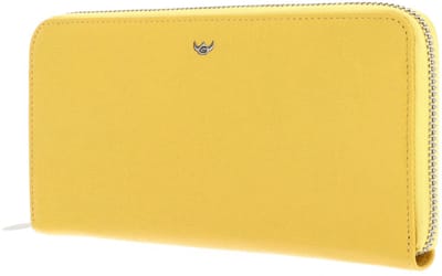Golden Head Leren portemonnee Madrid RFID Protect RV-Damenbörse 2822 Sonnengelb geel