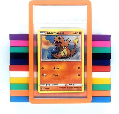 Slab beschermhoes Oranje | Slab Cover | Slab | Beschermhoes | Slab Protector | PSA Case | PSA | TCG | Pokémon | Yu-Gi-Oh! | Cardgame | Trading Card Game | Lorcana | Magic the Gathering | One Piece