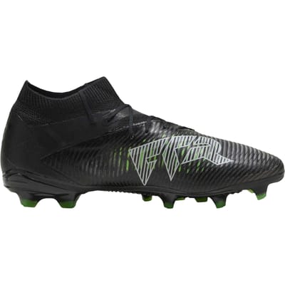 Puma Future 8 voetbalschoenen voor heren, geschikt voor stevige ondergrond (Zwart, Groen)